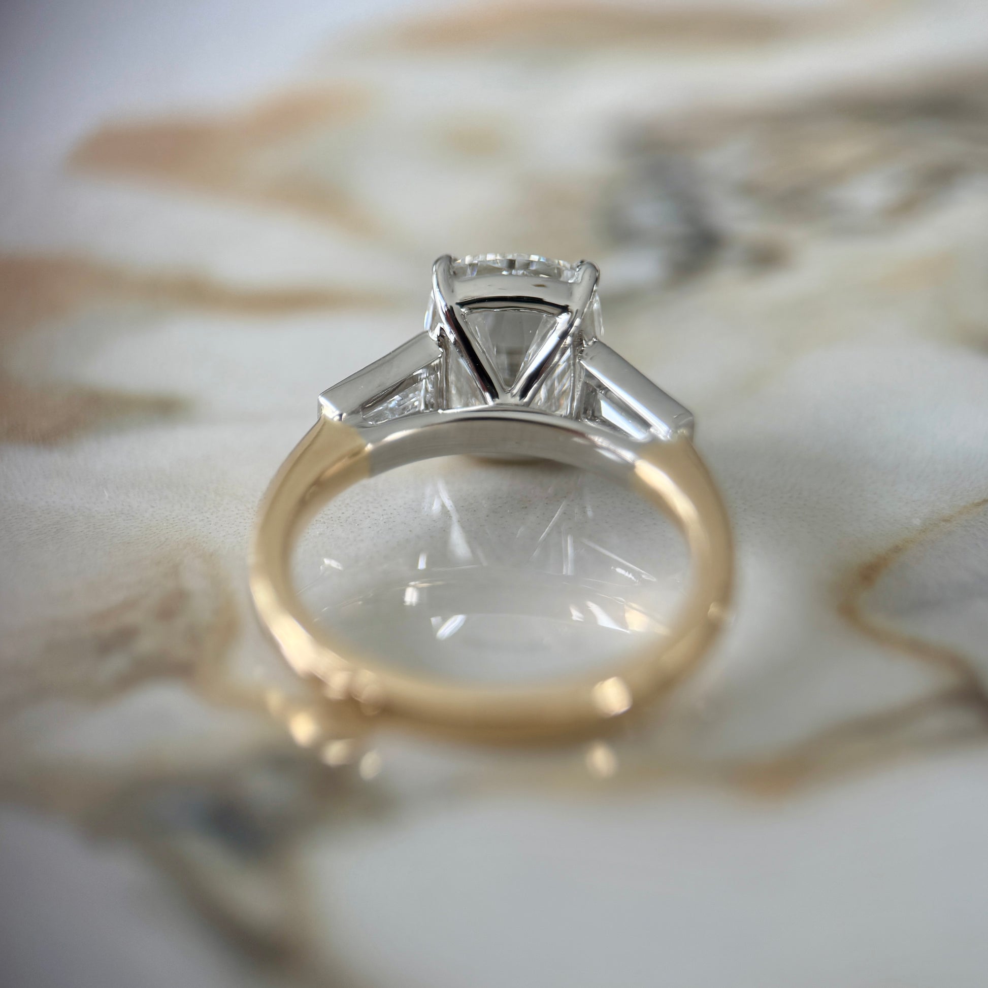 London Diamonds Classic Antique Cushion and Tapering Baguettes - 3ct+ (D/E & VVS)