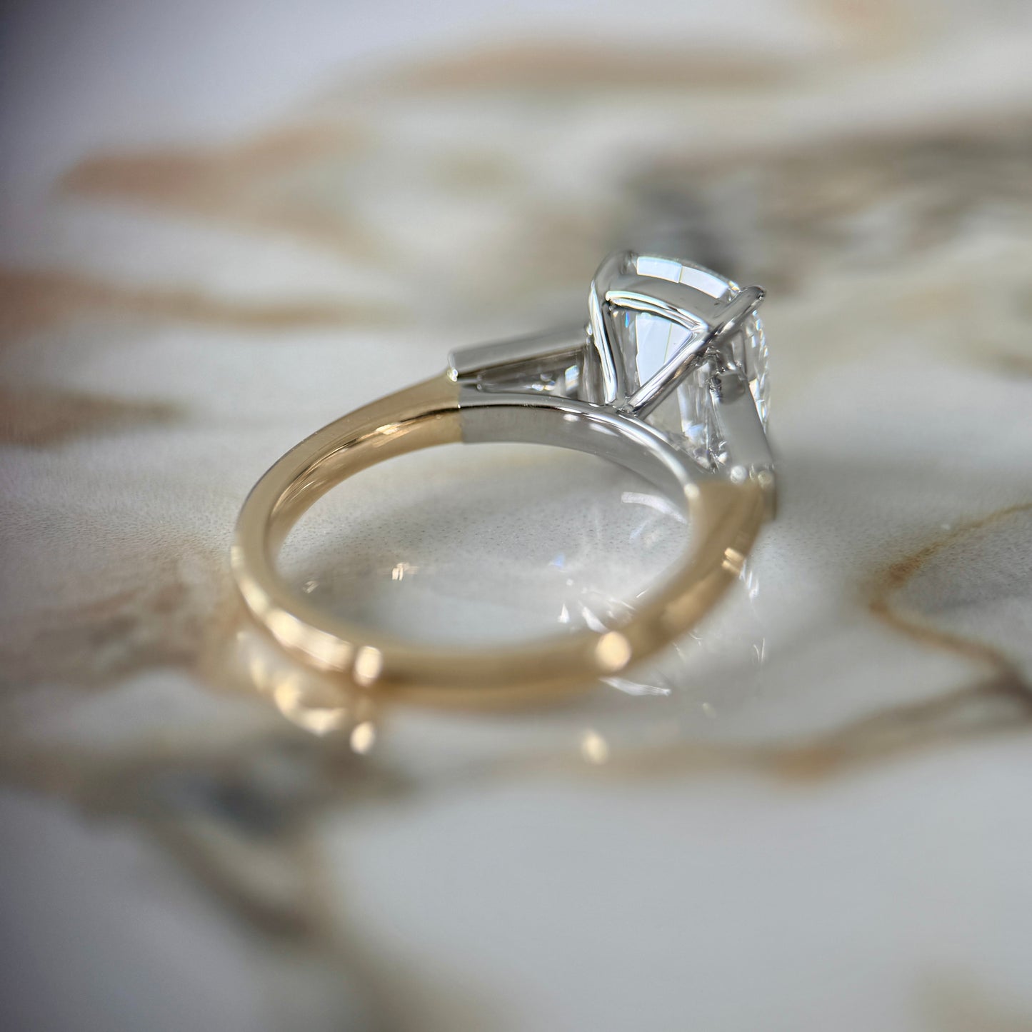 London Diamonds Classic Antique Cushion and Tapering Baguettes - 3ct+ (D/E & VVS)