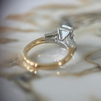 London Diamonds Classic Antique Cushion and Tapering Baguettes - 3ct+ (D/E & VVS)