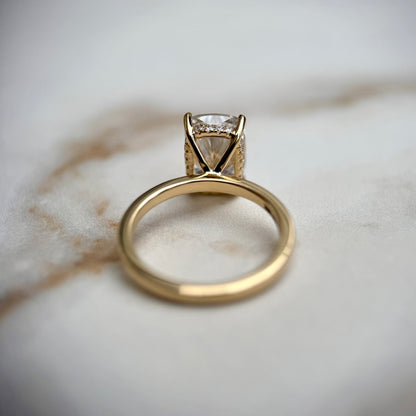 Classic Elongated Cushion Cut Hidden Halo - 3ct+ (10mm+, D/E & VVS)