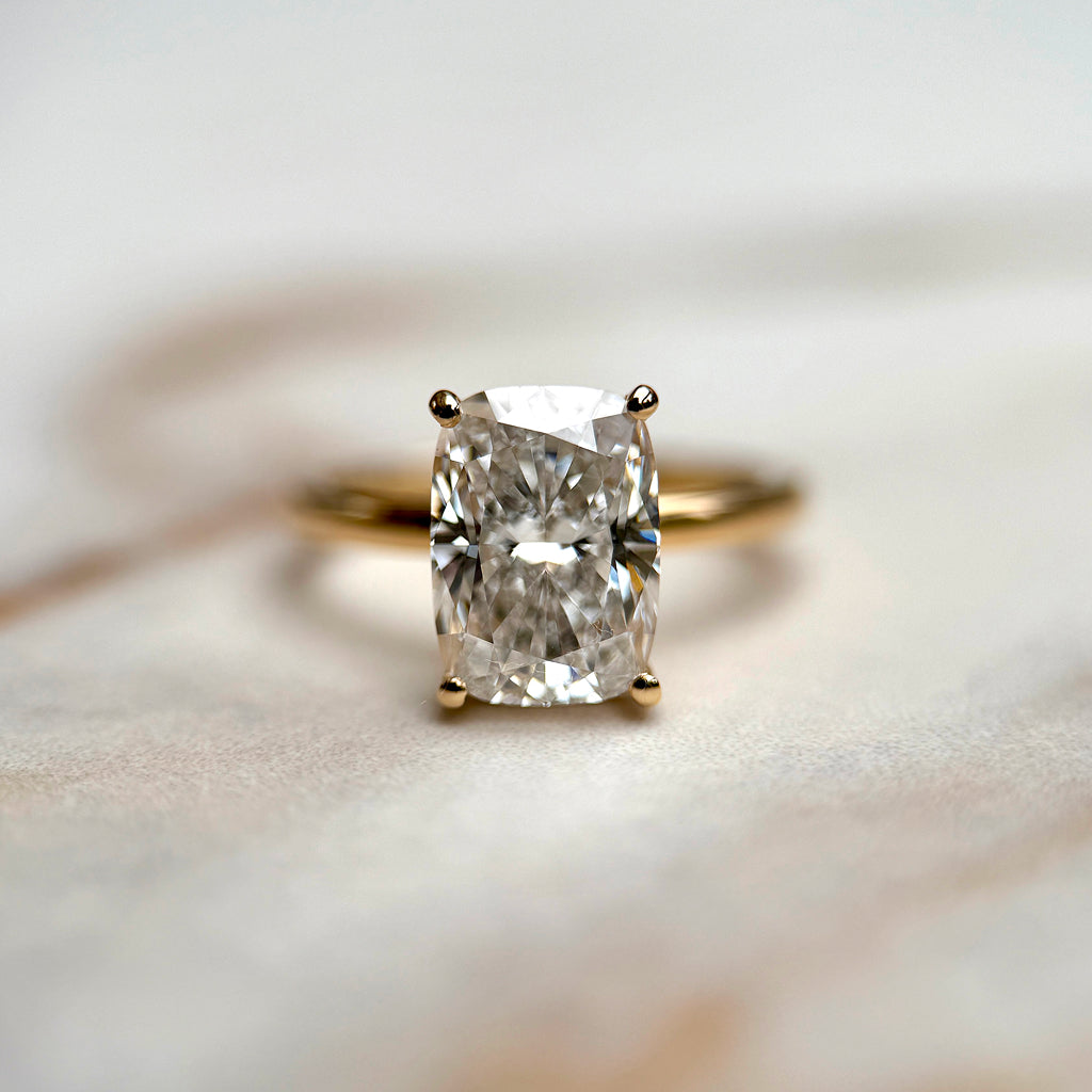 Classic Elongated Cushion Cut Hidden Halo - 3ct+ (10mm+, D/E & VVS)