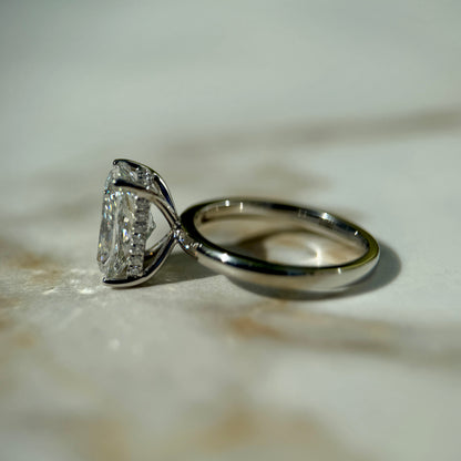 Classic Elongated Cushion Cut Hidden Halo - 3ct+ (10mm+, E/VS1+)
