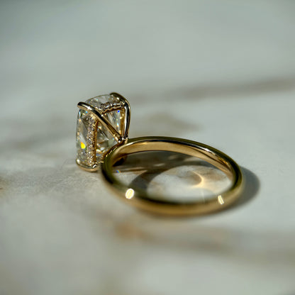 Classic Elongated Cushion Cut Hidden Halo - 3ct+ (10mm+, E/VS1+)