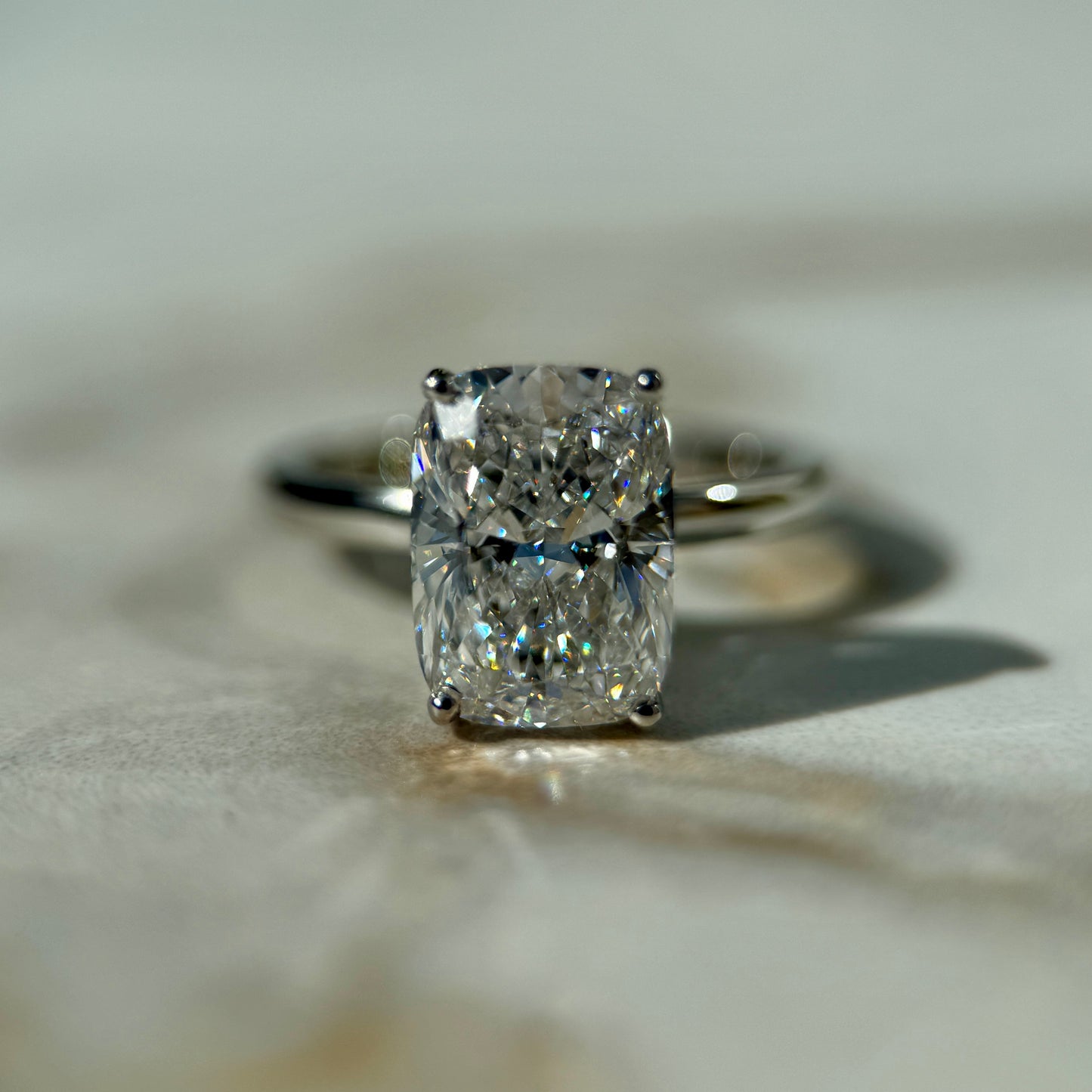 Classic Elongated Cushion Cut Hidden Halo - 3ct+ (10mm+, E/VS1+)