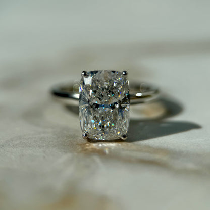 Classic Elongated Cushion Cut Hidden Halo - 3ct+ (10mm+, E/VS1+)
