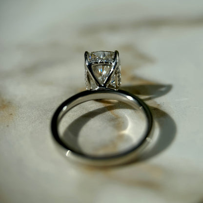 Classic Elongated Cushion Cut Hidden Halo - 3ct+ (10mm+, E/VS1+)