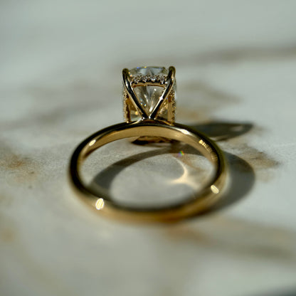 Classic Elongated Cushion Cut Hidden Halo - 3ct+ (10mm+, E/VS1+)