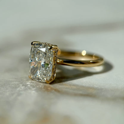 Classic Elongated Cushion Cut Hidden Halo - 3ct+ (10mm+, E/VS1+)