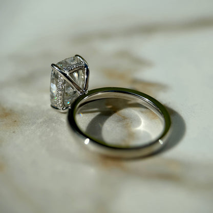Classic Elongated Cushion Cut Hidden Halo - 3ct+ (10mm+, E/VS1+)