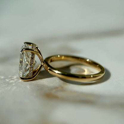 Classic Elongated Cushion Cut Hidden Halo - 3ct+ (10mm+, E/VS1+)
