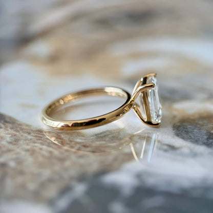 Classic Emerald Cut Solitaire - 2ct+ (D/E & VVS)