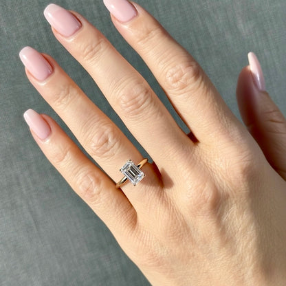 Classic Emerald Cut Solitaire - 2ct+ (D/E & VVS)