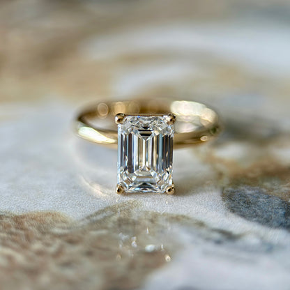 Classic Emerald Cut Solitaire - 2ct+ (D/E & VVS)