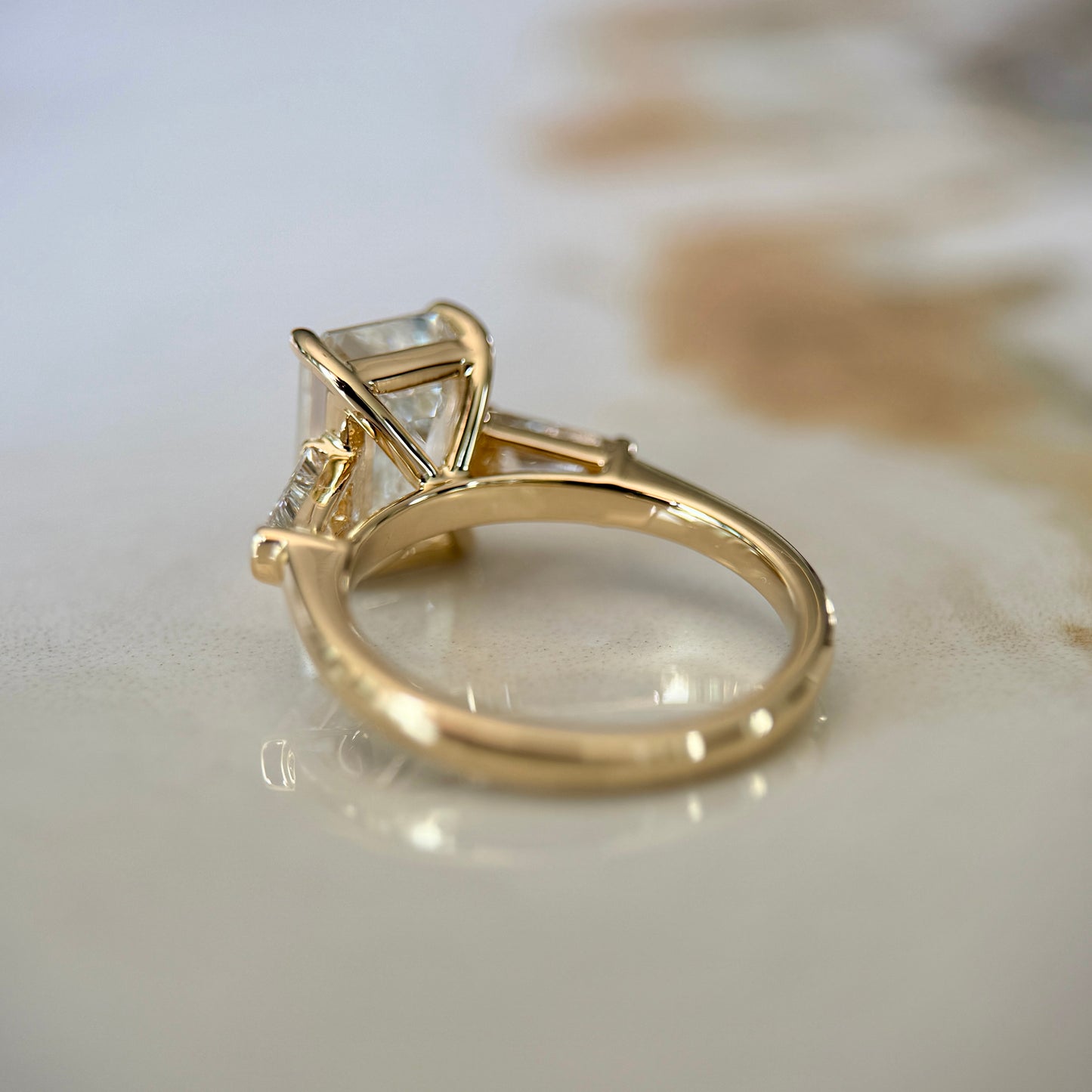 London Diamonds Classic Emerald and Tapering Baguettes - 3ct+ (9.5mm+, D/E & VVS)