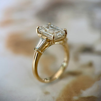 London Diamonds Classic Emerald and Tapering Baguettes - 3ct+ (9.5mm+, D/E & VVS)