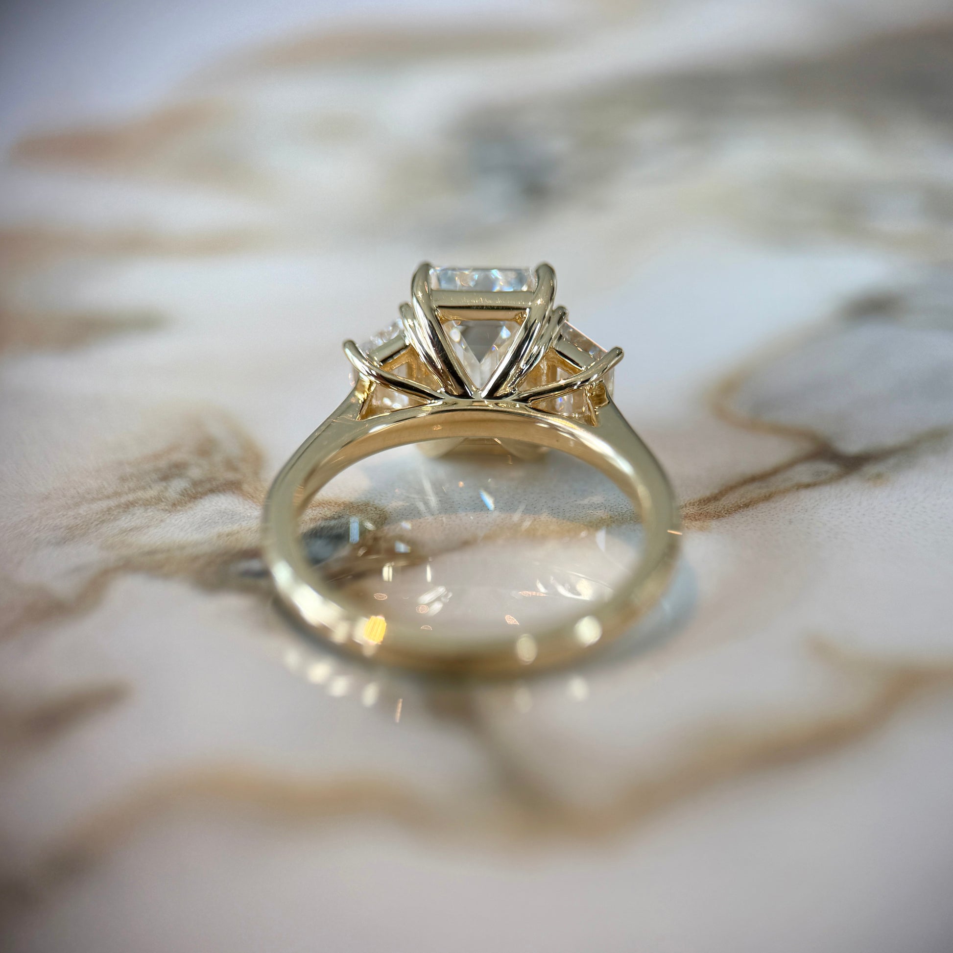 London Diamonds Classic Emerald and Trapezoids - 3ct+ (9.5mm+, D/E & VVS)