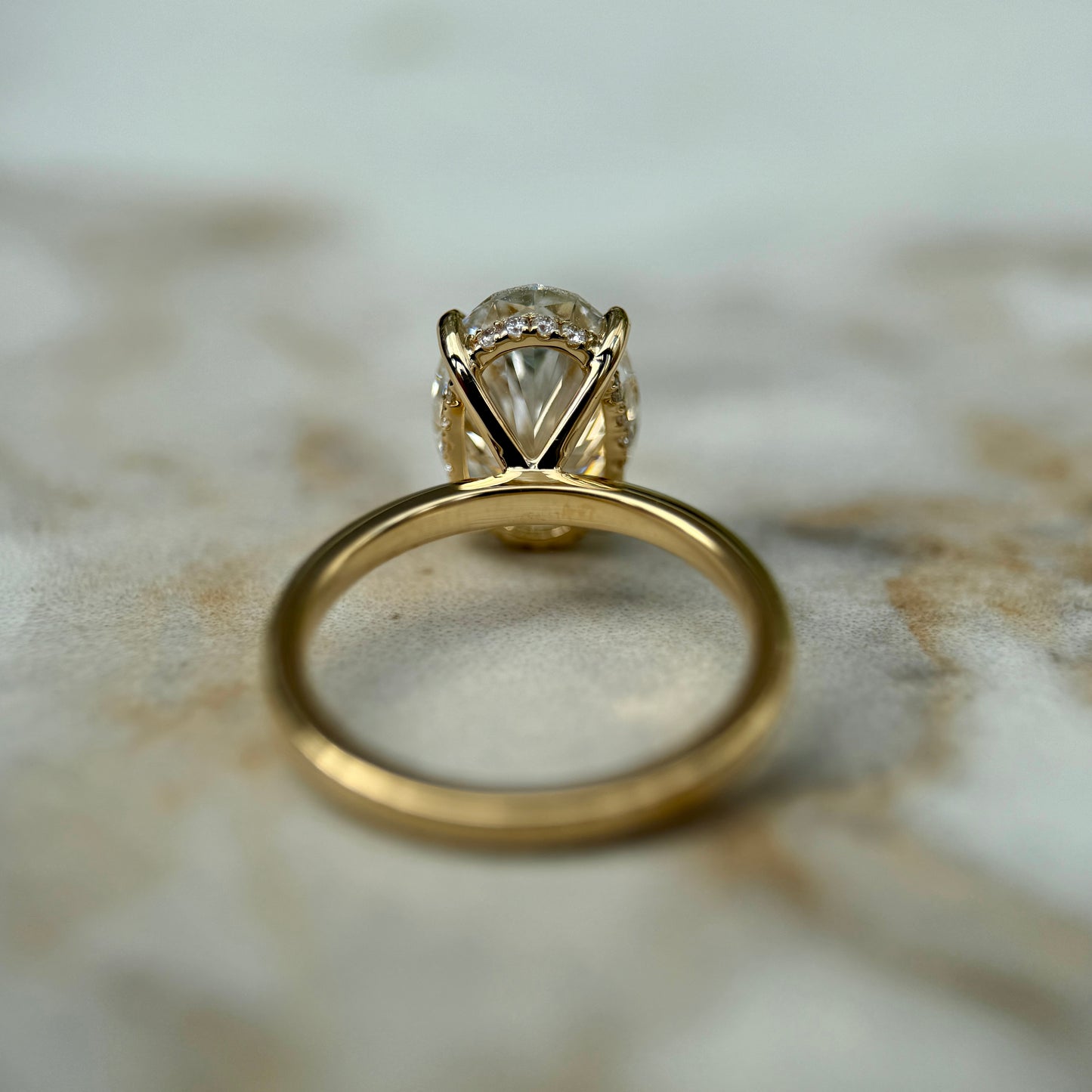 London Diamonds Classic Oval Cut Hidden Halo - 3ct+ (11.5mm+, E/VS1+)