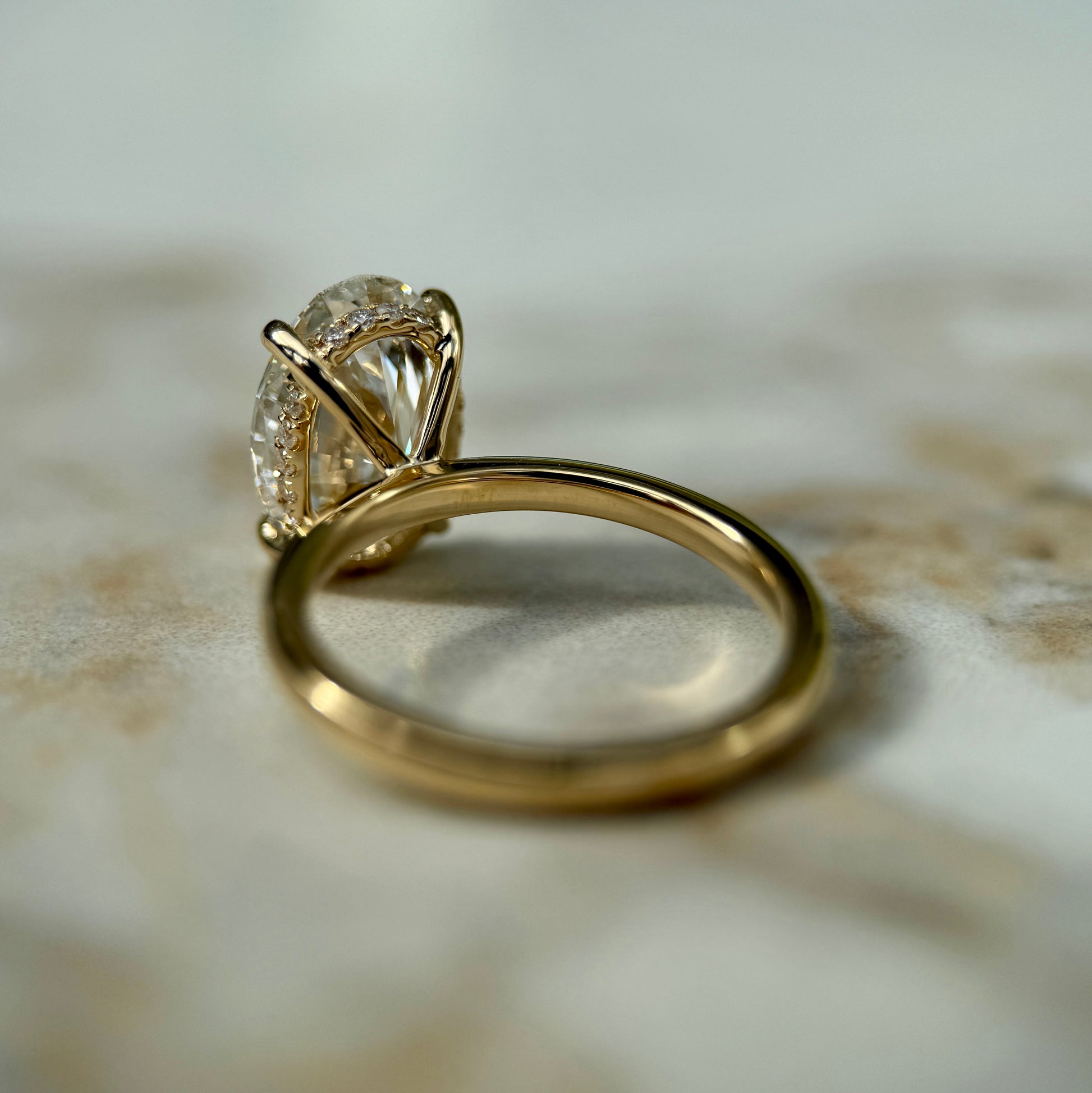 London Diamonds Classic Oval Cut Hidden Halo - 3ct+ (11.5mm+, E/VS1+)