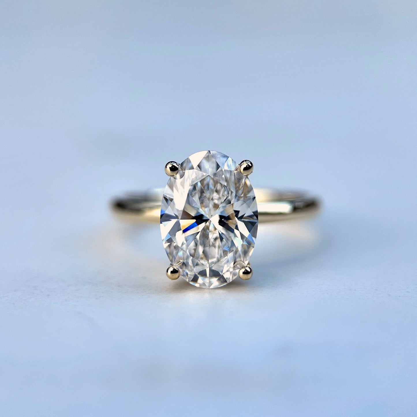 Classic Oval Cut Solitaire - 2.50ct+ (10.5mm+, D/E & VVS)