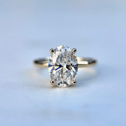 Classic Oval Cut Solitaire - 2.50ct+ (10.5mm+, D/E & VVS)