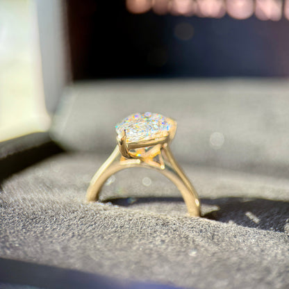 Classic Pear Cut Solitaire - 3ct+ (E/VS1+)