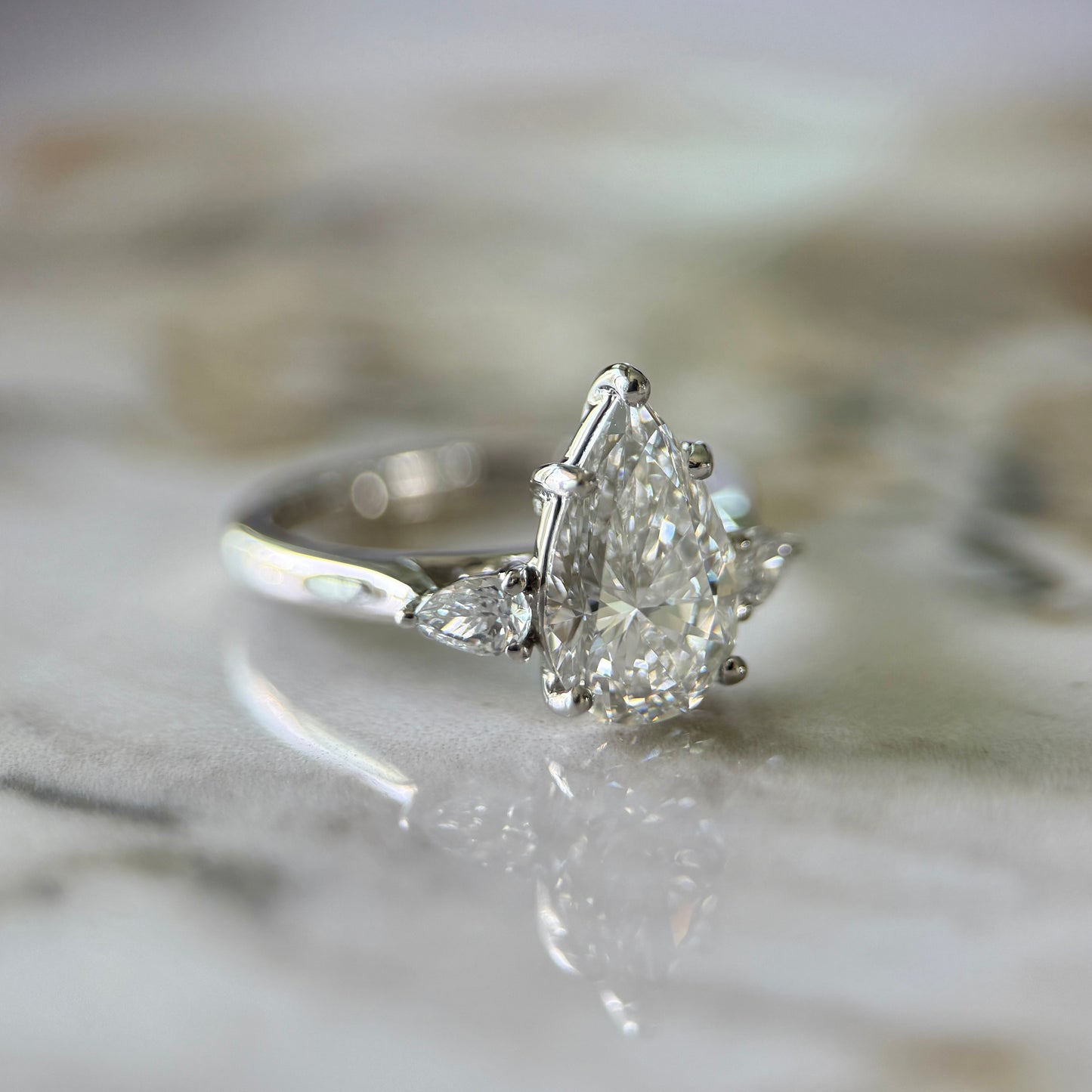 Classic Pear and Pears - 1.80ct+ (11mm+, D/E, & VVS)