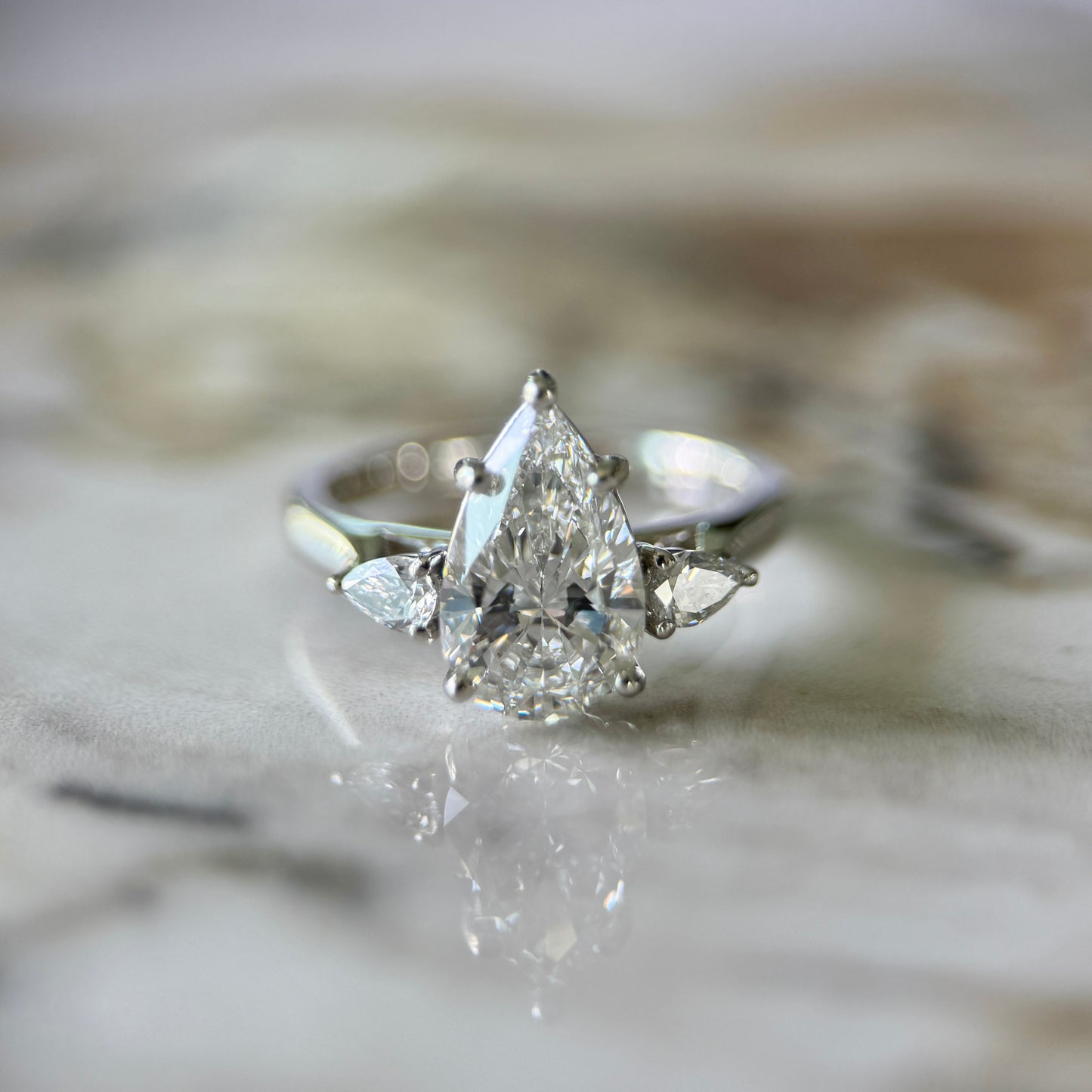 Classic Pear and Pears - 1.80ct+ (11mm+, D/E, & VVS)