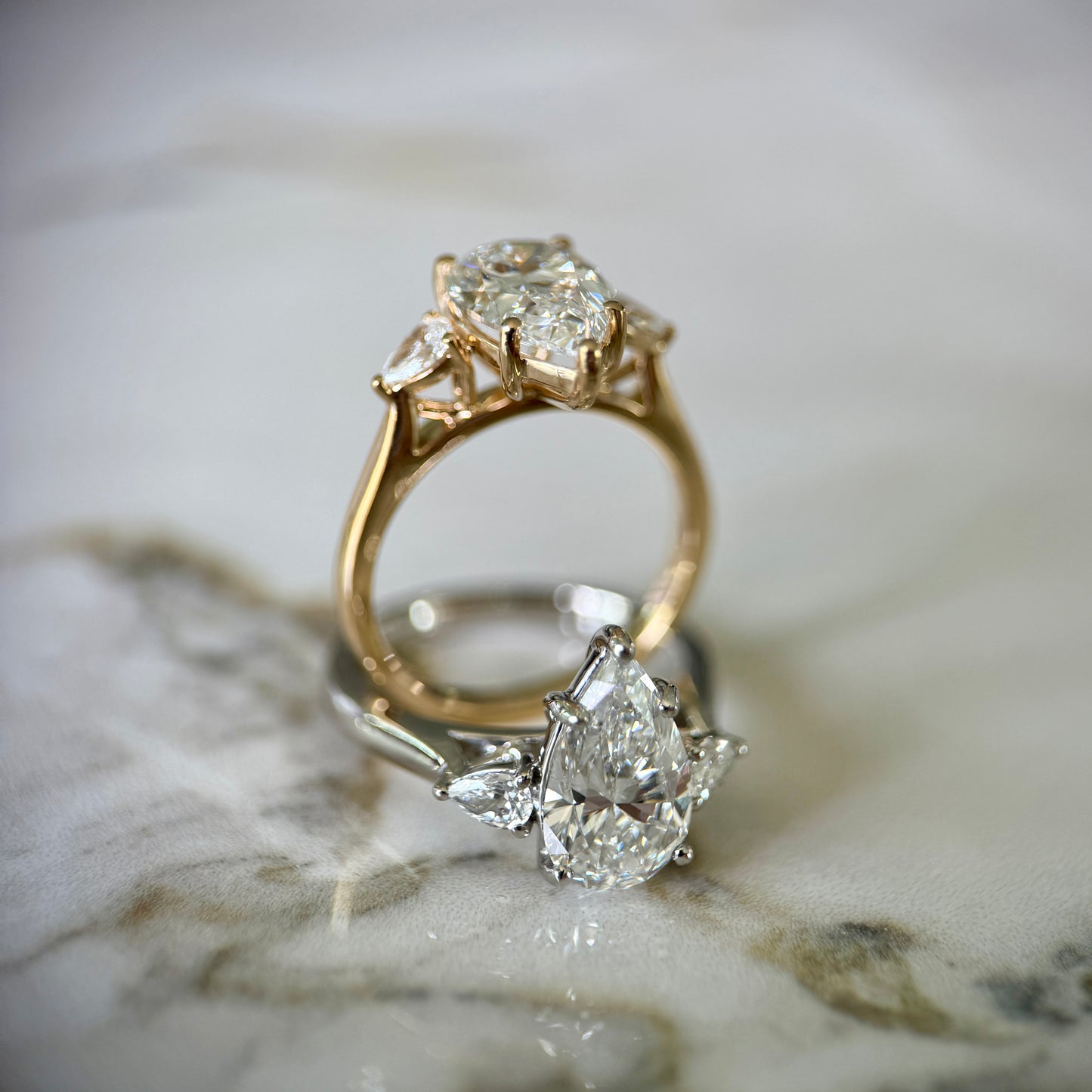 Classic Pear and Pears - 1.80ct+ (11mm+, D/E, & VVS)