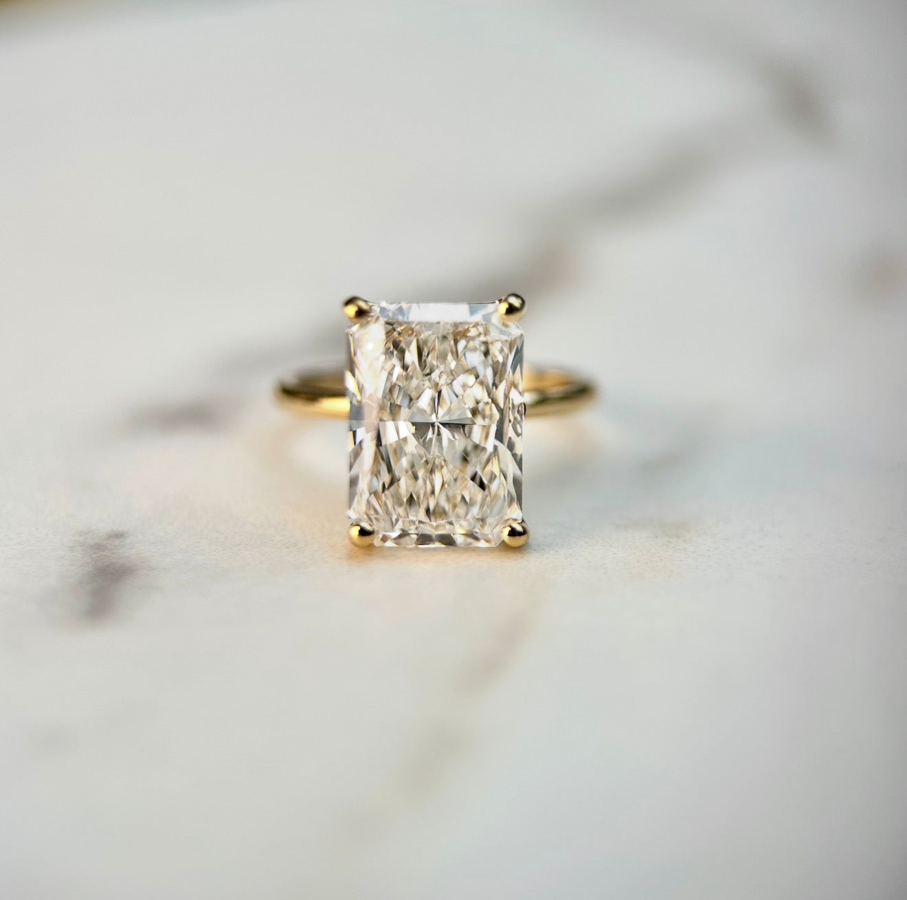 Classic Radiant Cut Solitaire - 5ct+ (12mm+, D/E & VVS)