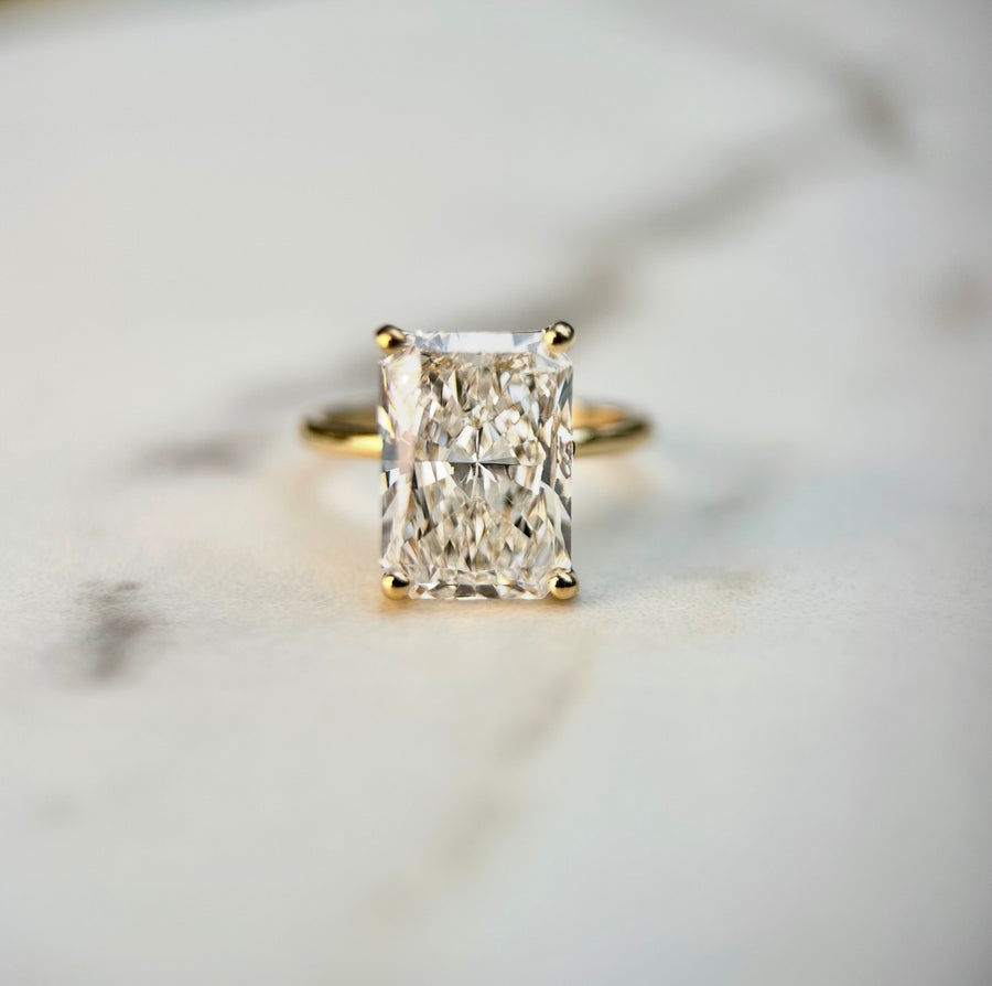 Classic Radiant Cut Solitaire - 5ct+ (12mm+, D/E & VVS)