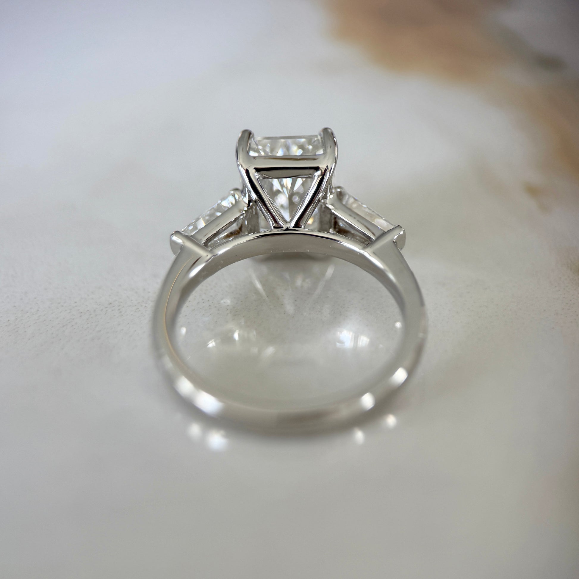 London Diamonds Classic Radiant and Tapering Baguettes - 3ct+ (10mm+, D/E & VVS)