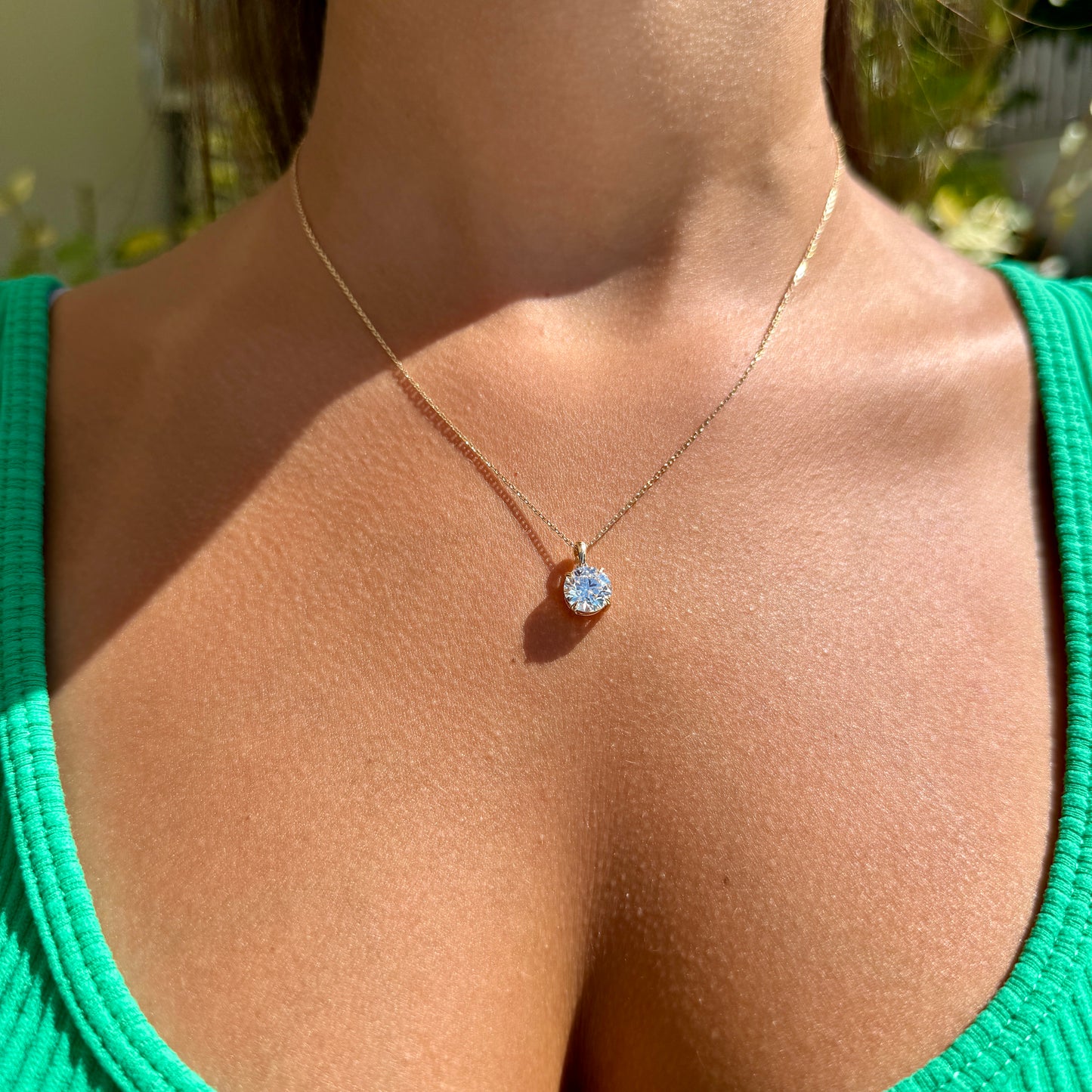 Classic Round Cut Pendant - 2ct