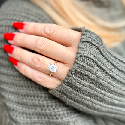 Classic Elongated Cushion Cut Hidden Halo - 3ct+ (10mm+, D/E & VVS)