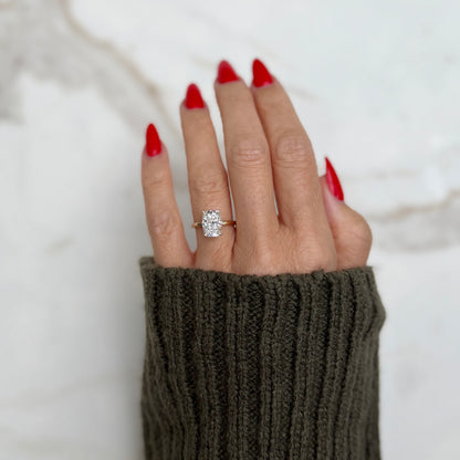 Classic Elongated Cushion Cut Hidden Halo - 3ct+ (10mm+, D/E & VVS)