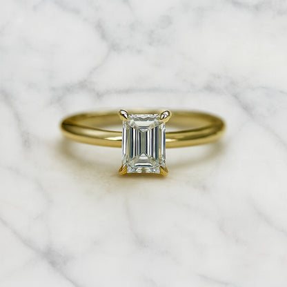Classic Emerald Cut Solitaire - 1ct+ (D/E & VVS)