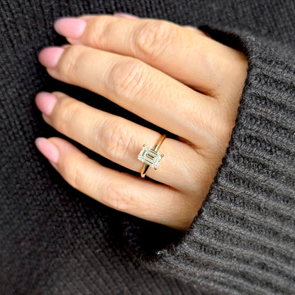 Classic Emerald Cut Solitaire - 2ct+ (D/E & VVS)