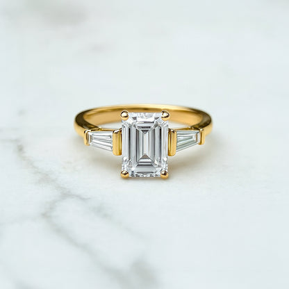 Classic Emerald and Tapering Baguettes - 1.50ct+ (7.5mm+, D/E & VVS)