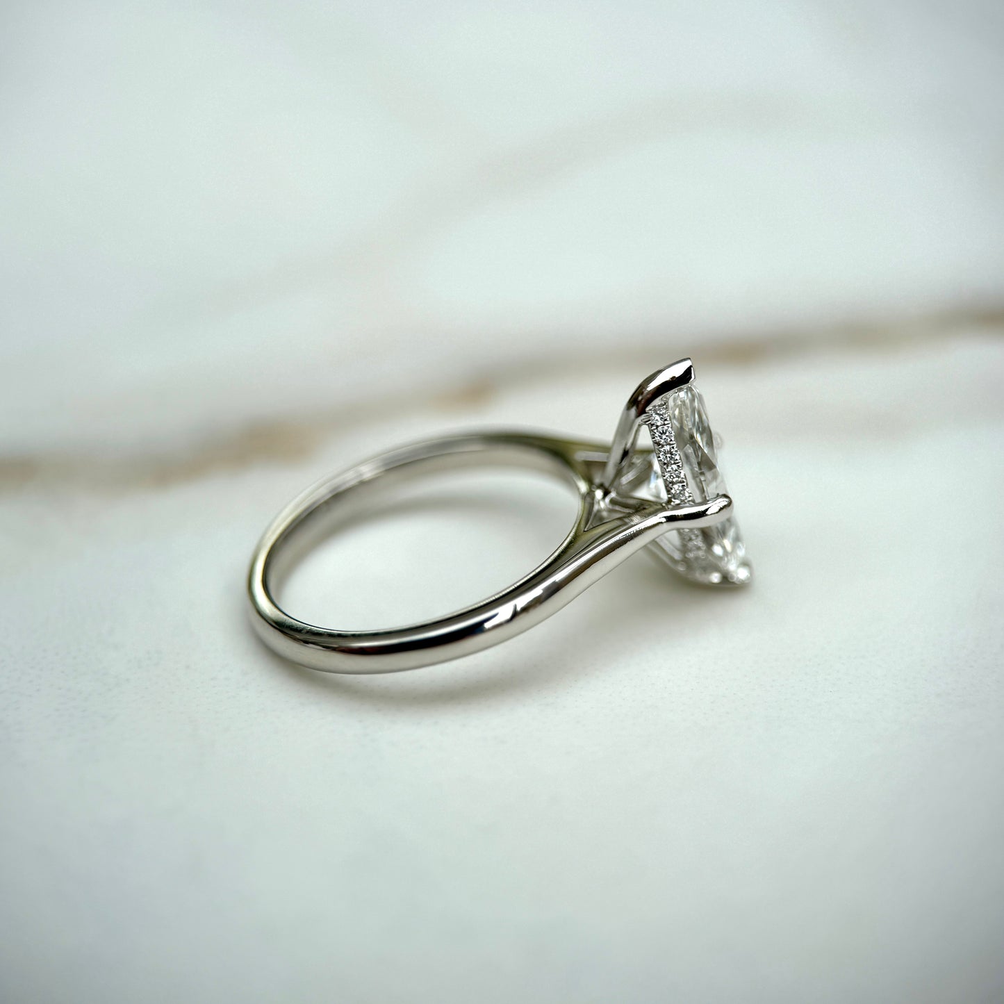 Classic Marquise Cut Hidden Halo - 1.50ct+ (11mm+, D/E & VVS)