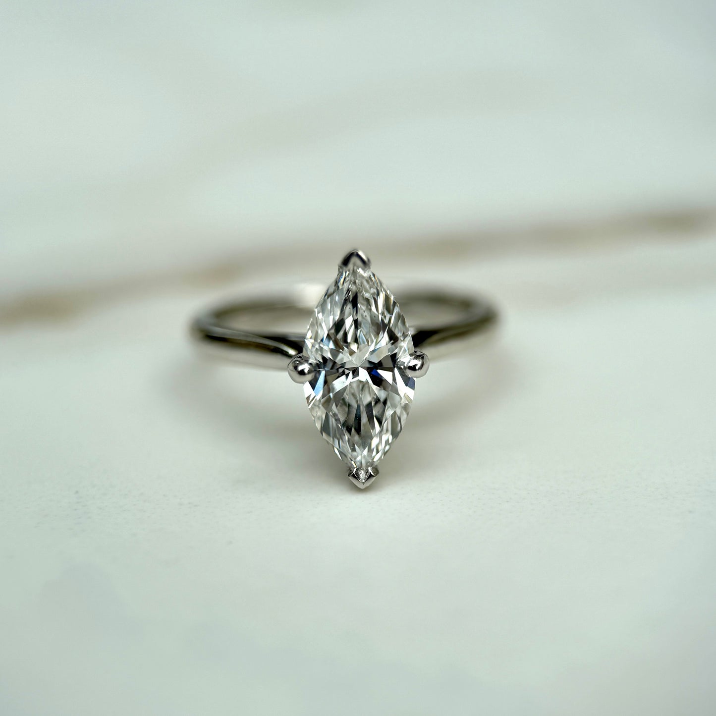 Classic Marquise Cut Hidden Halo - 1.50ct+ (11mm+, D/E & VVS)