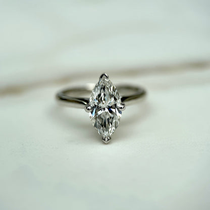 Classic Marquise Cut Hidden Halo - 1.50ct+ (11mm+, D/E & VVS)