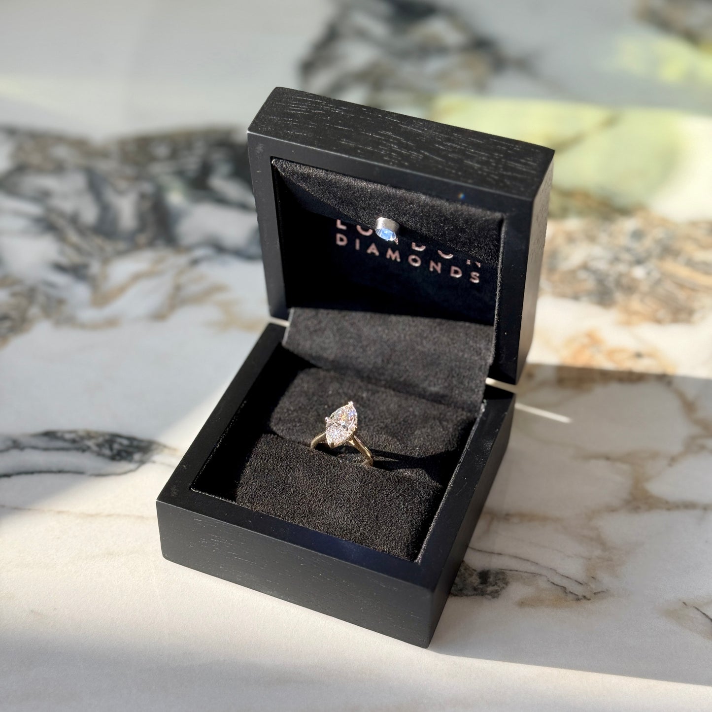 Classic Marquise Cut Hidden Halo - 3ct+ (14mm+, E/VS1+)