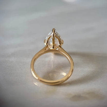 Classic Marquise Cut Hidden Halo - 3ct+ (14mm+, E/VS1+)