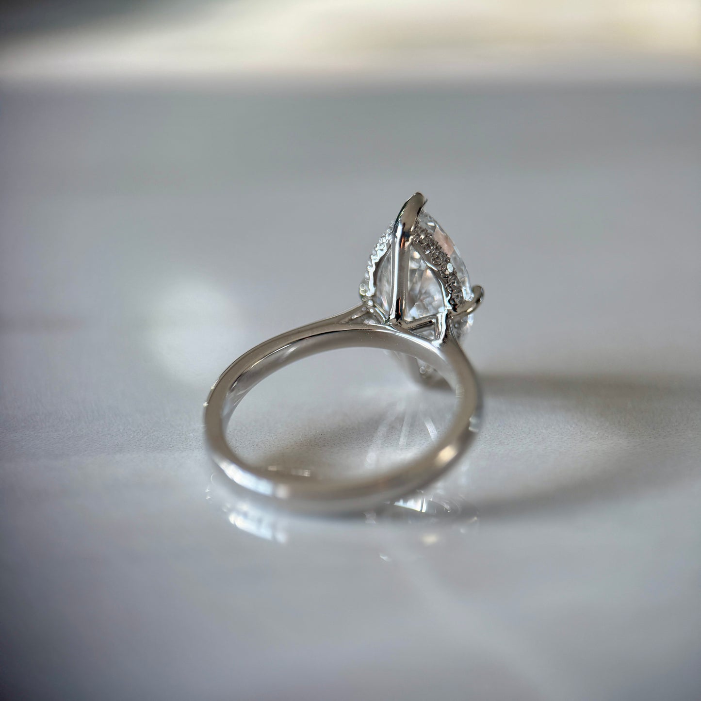 Classic Marquise Cut Hidden Halo - 3ct+ (14mm+, E/VS1+)