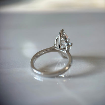 Classic Marquise Cut Hidden Halo - 3ct+ (14mm+, E/VS1+)