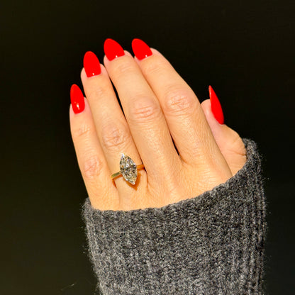 Classic Marquise Cut Hidden Halo - 3ct+ (14mm+, E/VS1+)