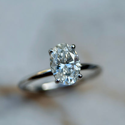 Classic Oval Cut Hidden Halo - 1.20ct+ (8.5mm+, D/E & VVS)