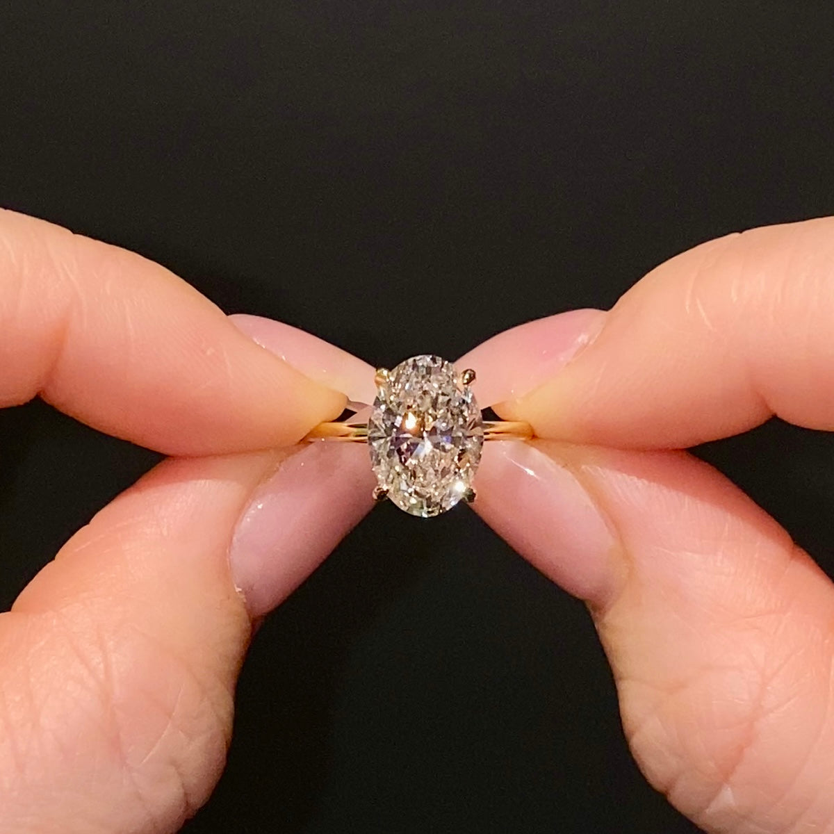 Classic Oval Cut Hidden Halo - 3.35ct+ (11.5mm+, E/VS1+)