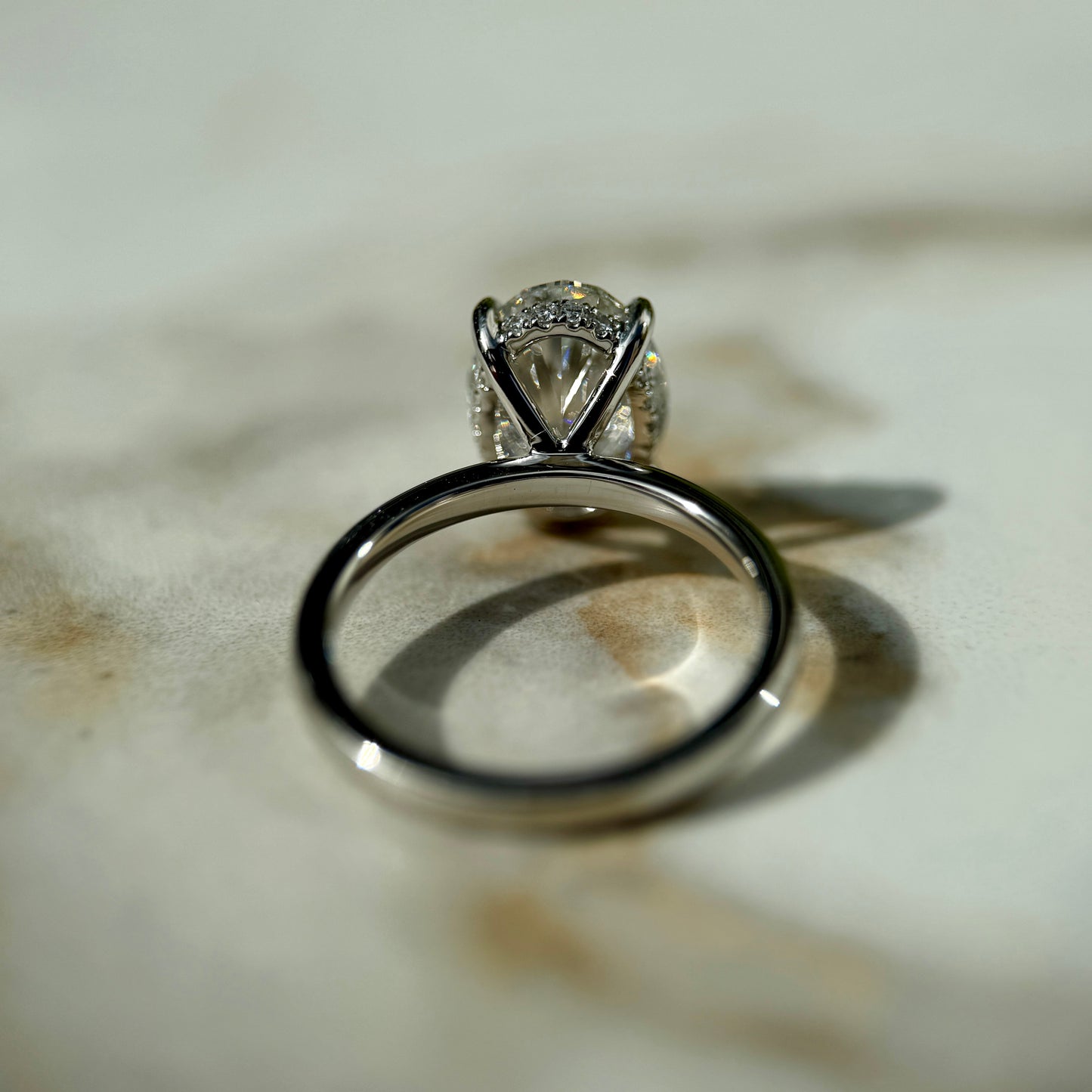 Classic Oval Cut Hidden Halo - 3.35ct+ (11.8mm+, E/VS1+)