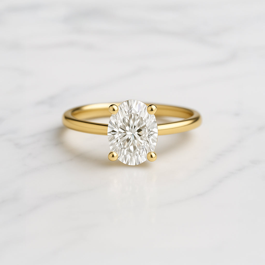 Classic Oval Cut Hidden Halo - 1.20ct+ (8.5mm+, D/E & VVS)