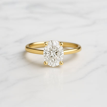 Classic Oval Cut Hidden Halo - 1.20ct+ (8.5mm+, D/E & VVS)